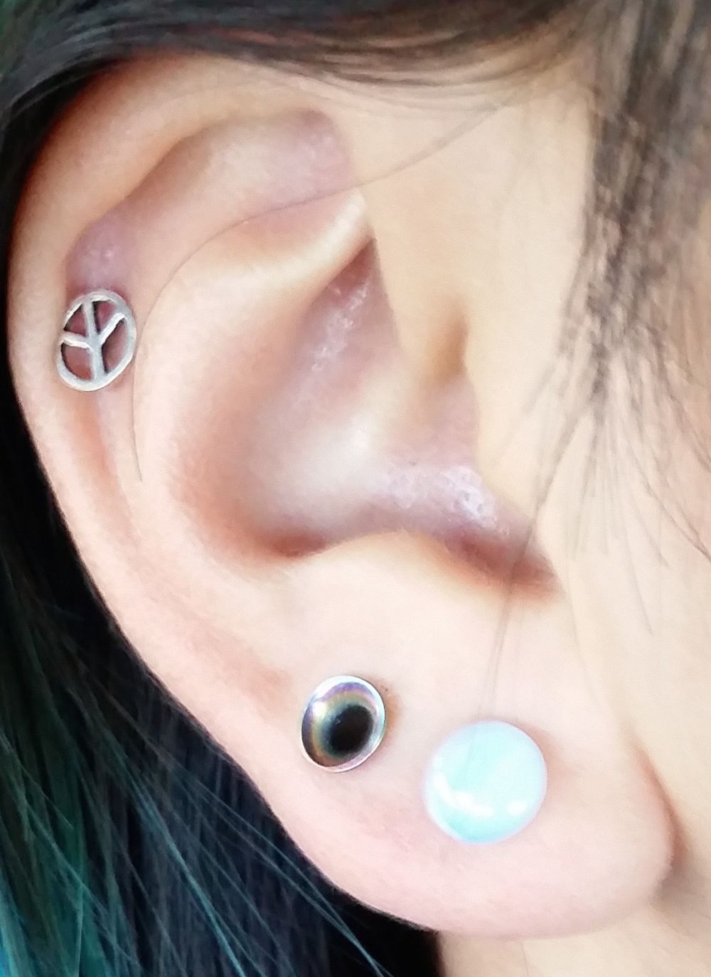 Single Flare Stone and Glass Plugs