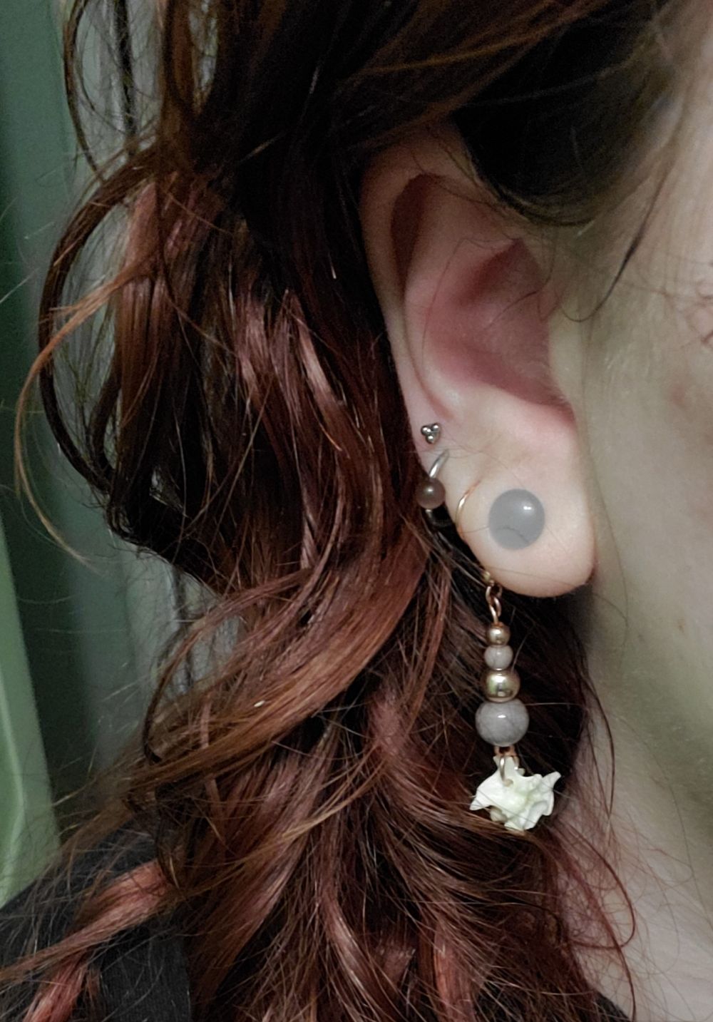 custom plugs pearl ear plugs Single Flare Solid Color Glass Plugs For Piercing