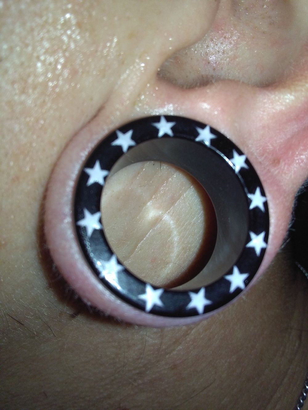 Acrylic Star Flesh Tunnel