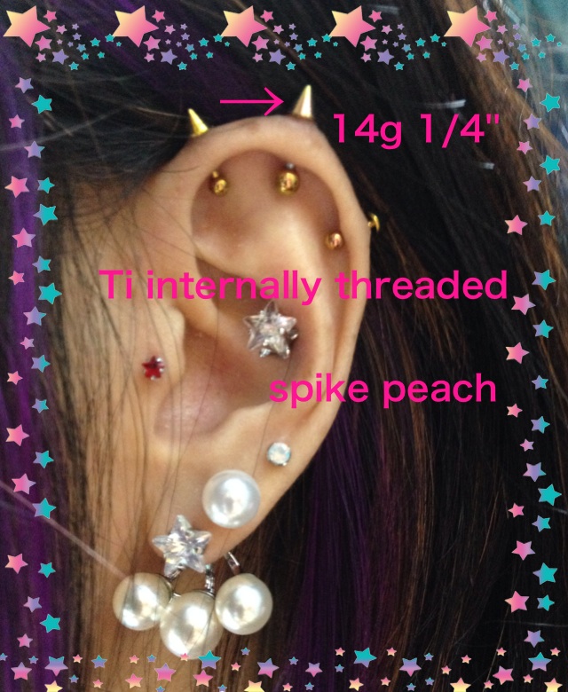 Custom Order Titanium Internally Threaded Spike