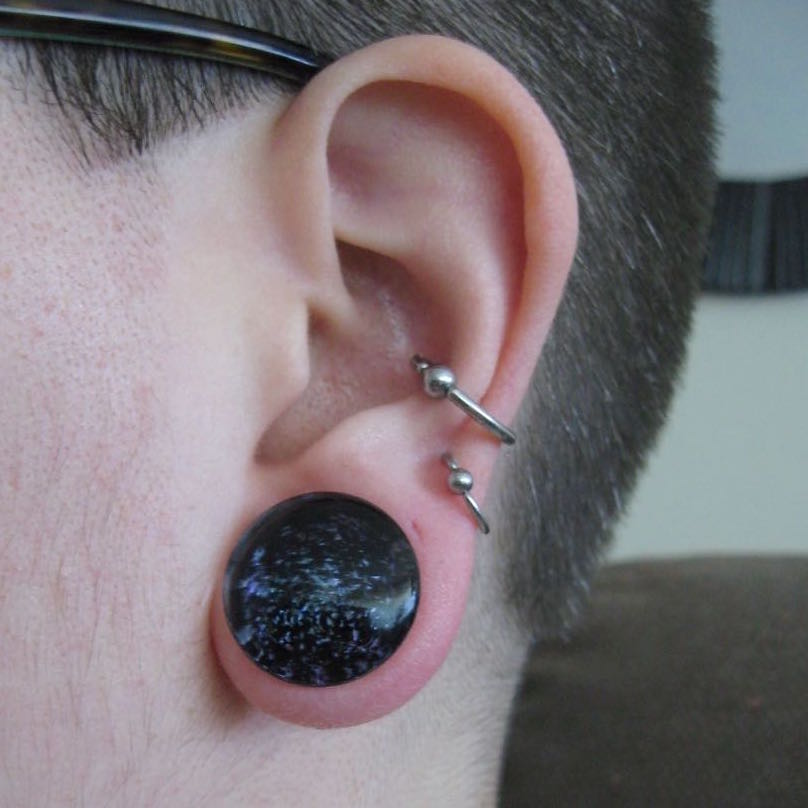 Galaxy Glass Plugs (Double Flare) | Gauges