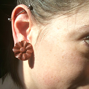 Hand Carved Design Wood Plugs and Eyelets Customer Photo