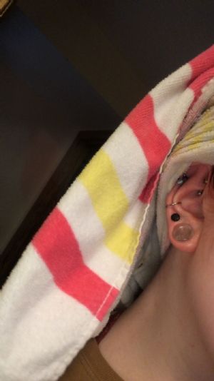 Stone and Glass Plug Customer Photo