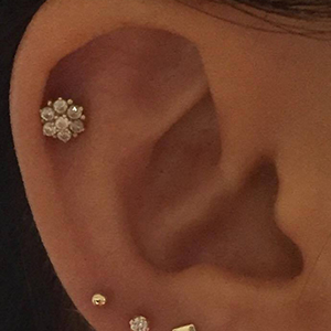Neometals 14K Gold Basic Threadless End Collection Customer Photo
