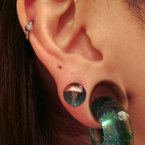 CUSTOM ORDER Jellyfish Plug Customer Photo