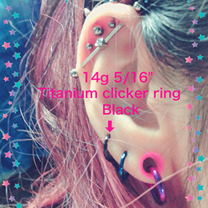 Titanium Clicker Ring Customer Photo