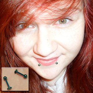 Titanium Labret Customer Photo