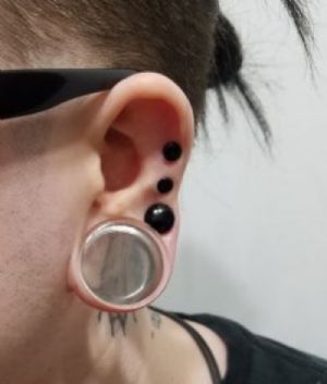 CUSTOM ORDER Pyrex Colorfront Plug Customer Photo