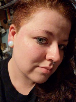 Single Flare Dome Front Stone and Glass Plugs Customer Photo