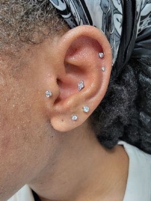 Titanium Threadless Trinity End Customer Photo