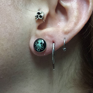 Single Flare Glow in the Dark Image Plug Customer Photo