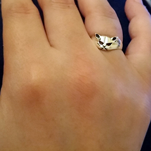 A Bestiary of Silver Animal Rings Customer Photo