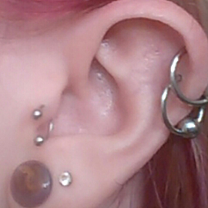 Single Flare Colorfront Plugs with Grooves Customer Photo