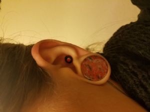 Single Flare Colorfront Plugs with Grooves Customer Photo