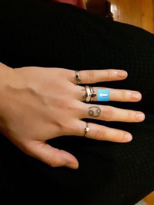 Silver and Natural Amethyst Ring Customer Photo