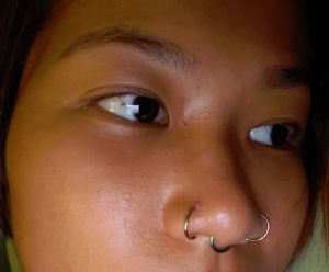 Titanium Nose Hoop Customer Photo