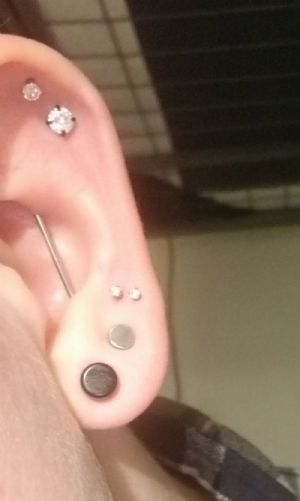 Double Flare Glass Plugs Customer Photo