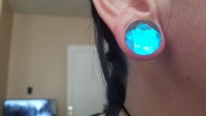 Faceted Glass Polaris Plugs Customer Photo