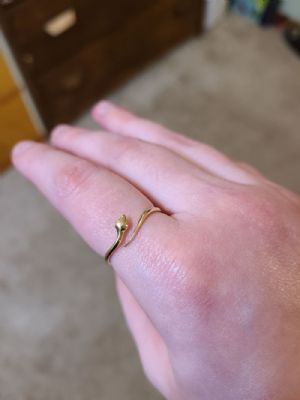 Adjustable Coiled Snake Ring Customer Photo