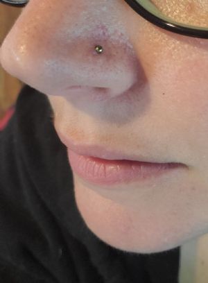 Titanium Plated Nosescrew Customer Photo