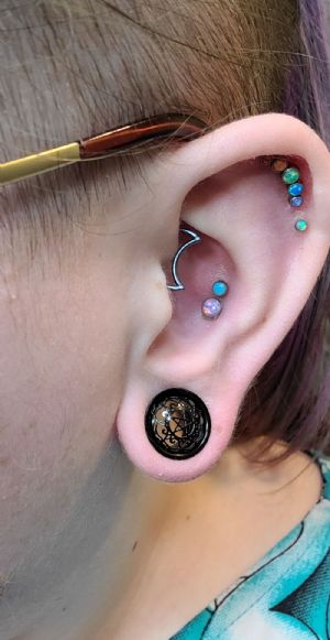 Black Pentagram Eyelets Customer Photo