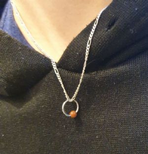 Stone Captive Bead Customer Photo
