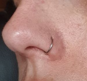 Steel Clicker Ring Customer Photo