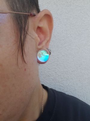 Single Flare Glass Polaris Plugs Customer Photo