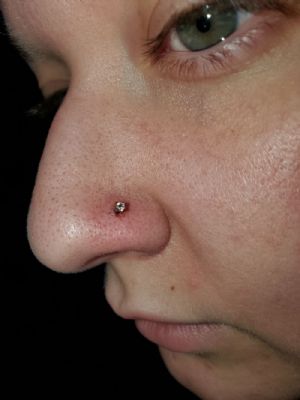 Titanium Prong Set Gem Threadless Ends Customer Photo