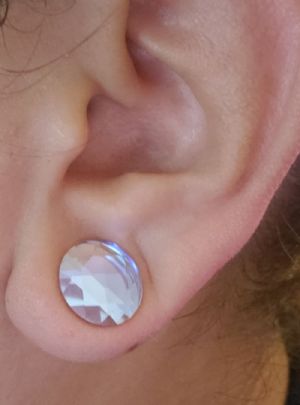 Faceted Glass Polaris Plugs Customer Photo