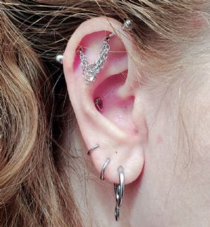 Steel and Triple Chain Floating Industrial Barbell Customer Photo