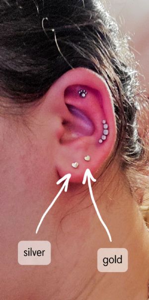 Titanium Heart Threadless End Customer Photo