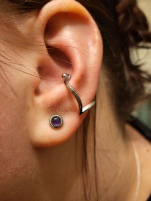Stone Stud Earrings Customer Photo