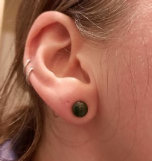 Nephrite Jade Stone Plugs Customer Photo