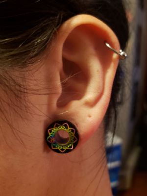 Steel Heart Filigree Eyelets Customer Photo