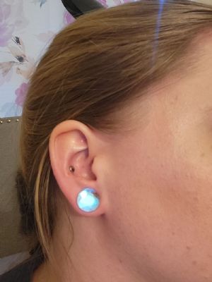 Faceted Glass Polaris Plugs Customer Photo