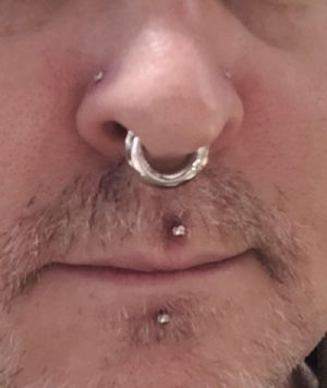 Cobalt Chrome Clicker Ring Customer Photo