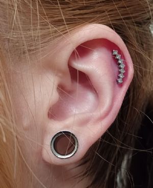 Titanium Single Flare Eyelet Customer Photo