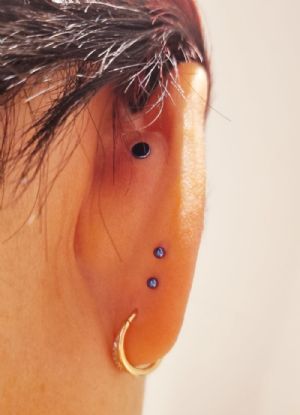 Titanium Threadless Labret Post Customer Photo