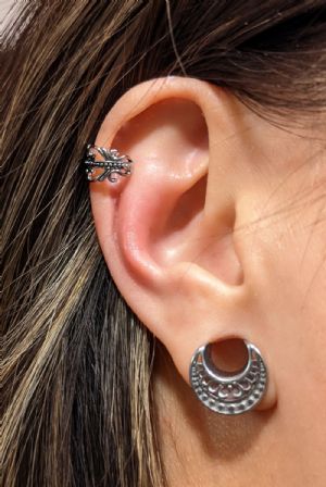 Ornate Swirl Ear Cuff Customer Photo