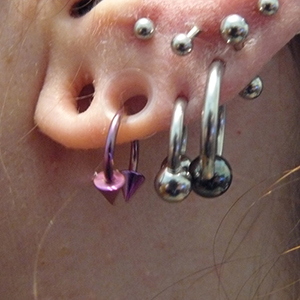 Titanium Labret Customer Photo