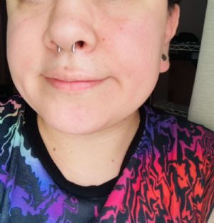 Titanium Septum Retainer Customer Photo