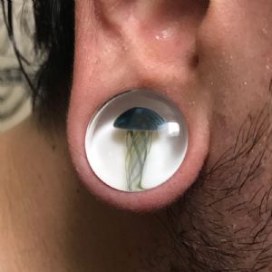 Glass Jellyfish Plugs Customer Photo