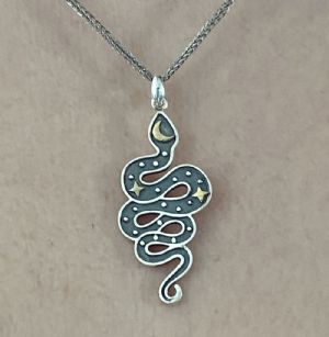 Silver Hydra Constellation Pendant Customer Photo
