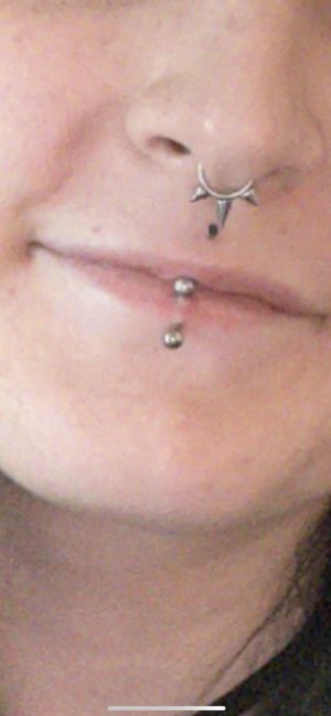 Titanium Internally Threaded Curved Barbell Customer Photo