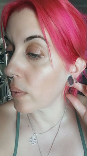 Stone and Glass Coffin Plugs Customer Photo