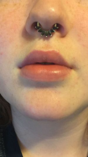 Prong Set Marquise CZ Septum Clicker Customer Photo