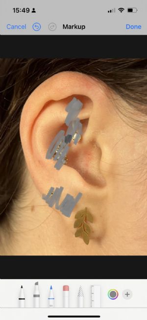 Laurel Leaf Earrings Customer Photo