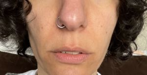 Titanium Nose Hoop Customer Photo