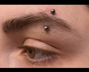 Titanium Internally Threaded Curved Barbell Customer Photo
